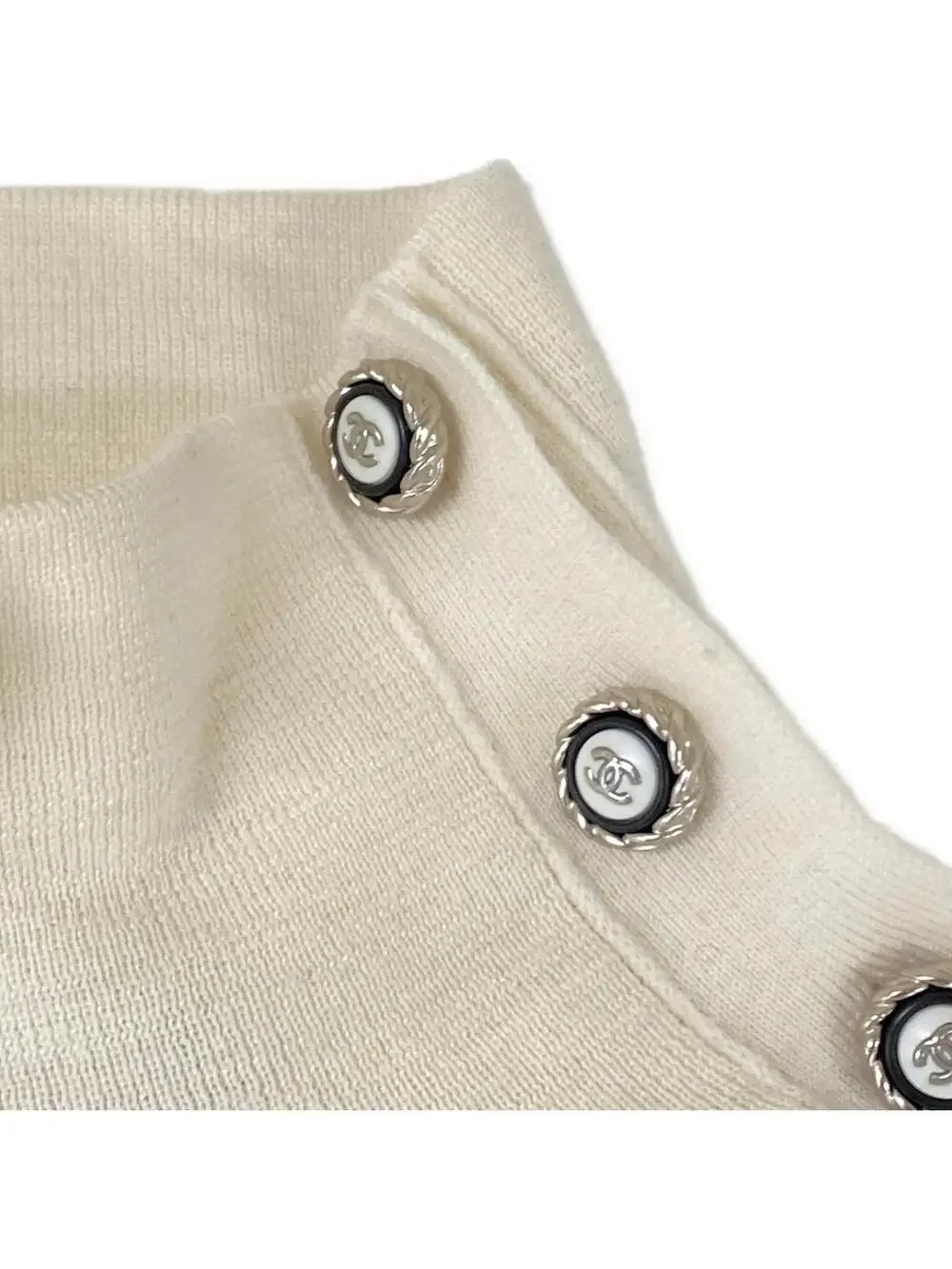 Chanel Cream Outer Fabric] Wool Women's #295574C12B